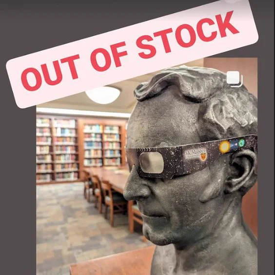 Eclipse glasses out of stock at all Mac libraries