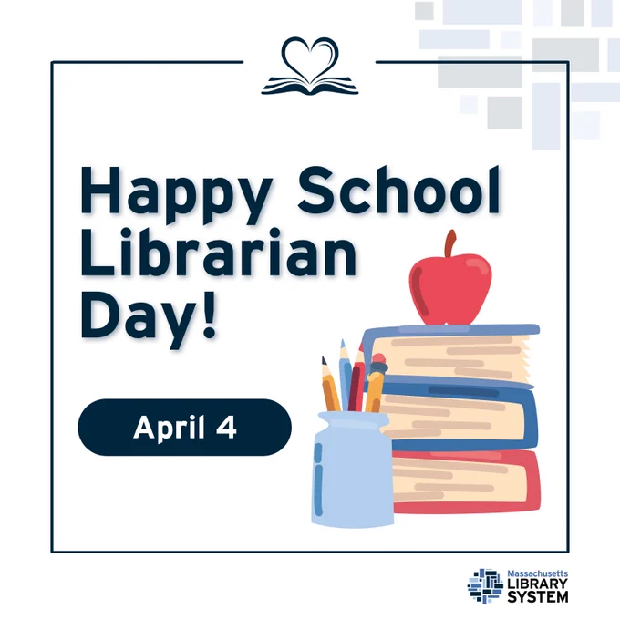 Happy School Librarian Day! Thank you to all school librarians for making positive impacts in the lives of your students every day.