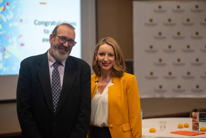 Vice Chancellor for Extension and Engagement, Chad Higgins and Senior Program Director, Lisa Washburn at the Health and Human Sciences Spring Conference. 