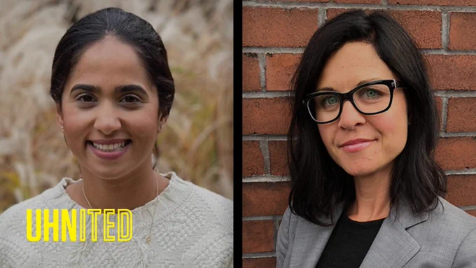 Dr. Sneha Raju, a PhD candidate at UHN, is first author of the study; Dr. Kathryn Howe, a scientist at Toronto General Hospital Research Institute, is its senior author. (Photo: UHN Research Communications)