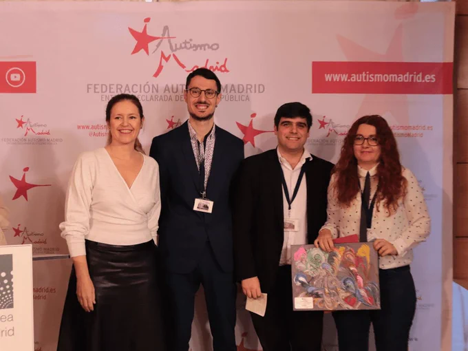 El equipo SolidJobs en la entrega de reconocimientos de Autismo Madrid 