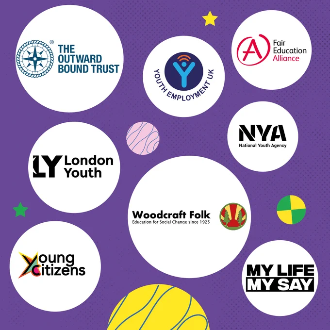 Logos from different supporting organisations.  