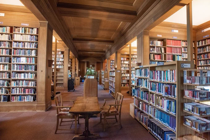 New College Library, Oxford, Upper Reading Room - looking east