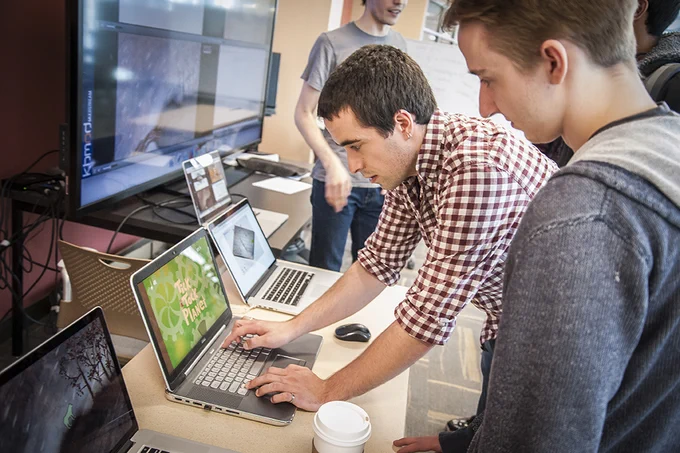 Image from an IDeATe open house. (2015)