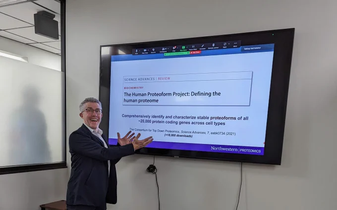 Dr. Neil Kelleher presenting on the Human Proteoform Project: Defining the human proteome