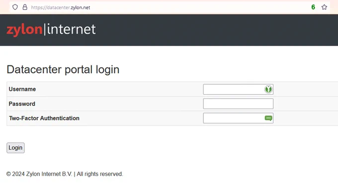 Screen data center portal