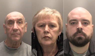 Ian Shacklady, Gillian Melville, and Alan Causer