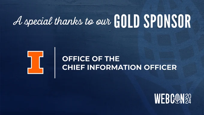 A special thanks to our gold sponsor The Office of the Chief Information Officer.