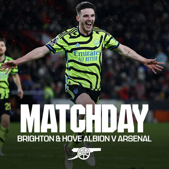 Matchday: Brighton & Hove Albion v Arsenal