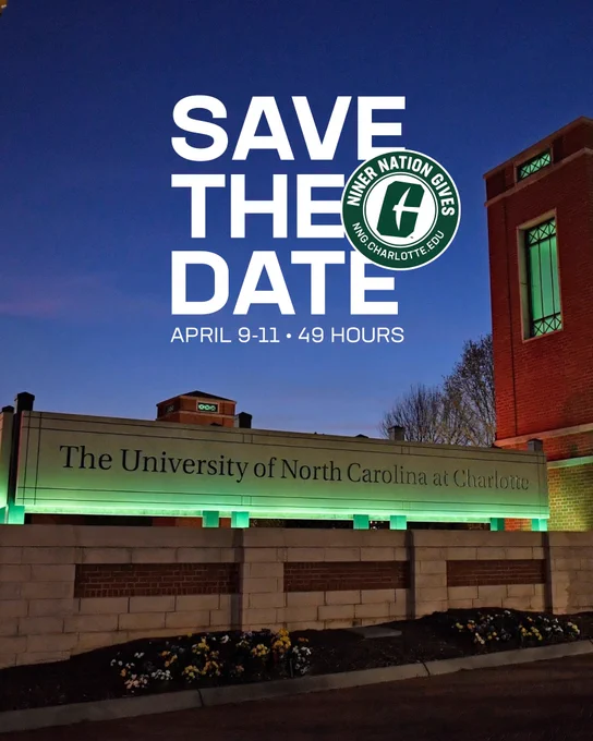 UNC Charlotte Niner Nation Gives April 9-11