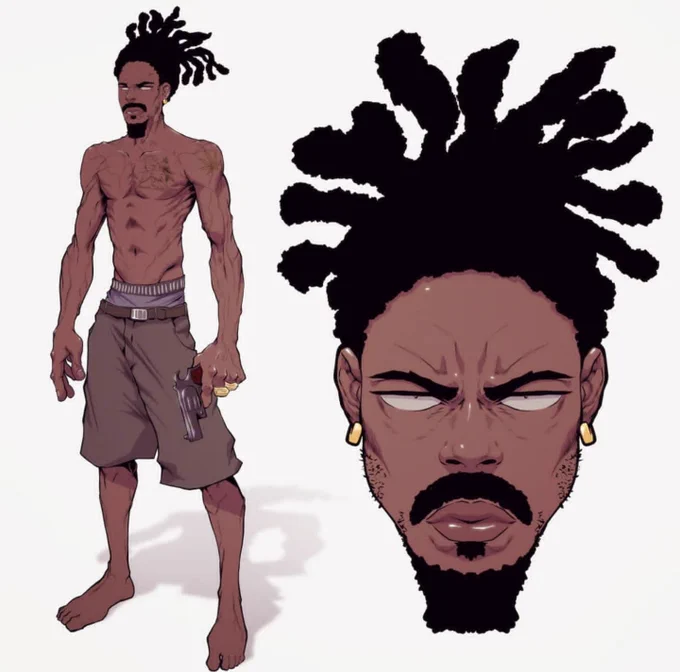 art artist artwork 2D character 2D animation 2D love 3D character 3D animation commission work commission open illustration afro anime graphics drawing
