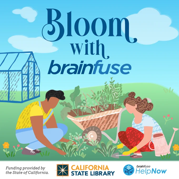 Bloom with brainfuse - two people in a garden