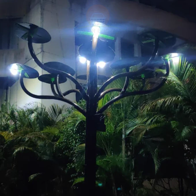 Surshri Smart Solar Tree :

Solar tree is a form of solar artwork which brings artistic & technological efforts together to brighten up the lives of future generations.

Technology is always going above & beyond,in a way increasing the demand of electricity needed for it. It is not possible to generate electricity with conventional resources for long duration as they are not abundant & are exhaustible which are nearing its end.

Solar energy, a non-conventional as well as renewable energy which is free of cost for everyone & non-exhaustible, is used by Solar tree to generate electricity.

It is an innovative product under renewable energy category. It requires compact space for higher volume of electricity generation.

Working of Solar Tree :

Solar tree, as the name suggests, it is combination of various latest of mechanical, electronics & electrical components.
Solar tree is created to look like real tree structure which is used to generate electricity. 

Lets PlanT a Solar Tree now.