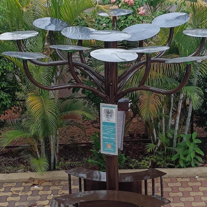 Technical Details of smart Solar Tree :-

Solar Tree is currently available in its Three basic configurations as follows :

1. One KW Power Generation with using 12 W x 12 nos solar panels & comes with Battery : 96Ah Li-FePO4 giving approx 10-12 hrs backup.

2. Three KW Power Generation with using 30 W x 12 nos Solar Panels  & comes with Battery : 288Ah Li-FePO4 giving around 10-12 hrs back-up.

3. Five KW Power Generation with using 50 W x 12 nos Solar Panels & comes with Battery : 480Ah Li-FePO4 giving  Battery Backup of  10 to 12 Hr Time.

We can plant any of these off the shelf readily available smart Solar Tree depending on free Solar power to be generated & its utility as per the project feasblity.

A combination of planting various mix & matches between various Solar generating spots can also be considered.

Lets Go Green Go Solar with planting smart Solar Tree now. Do ConnecT with us for Free Site Inspection and Green energy  Audit Report on Self Sustainable Development GoalS.
