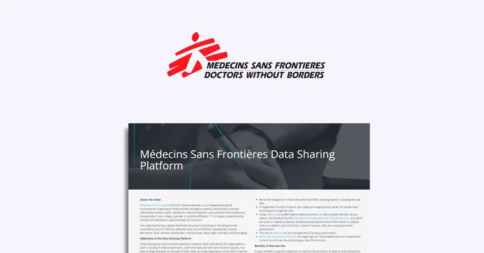 A new case study showcasing the impact of data sharing on a globally dispersed organisation.