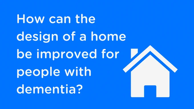 Light blue graphic with white text and white icon of a house.