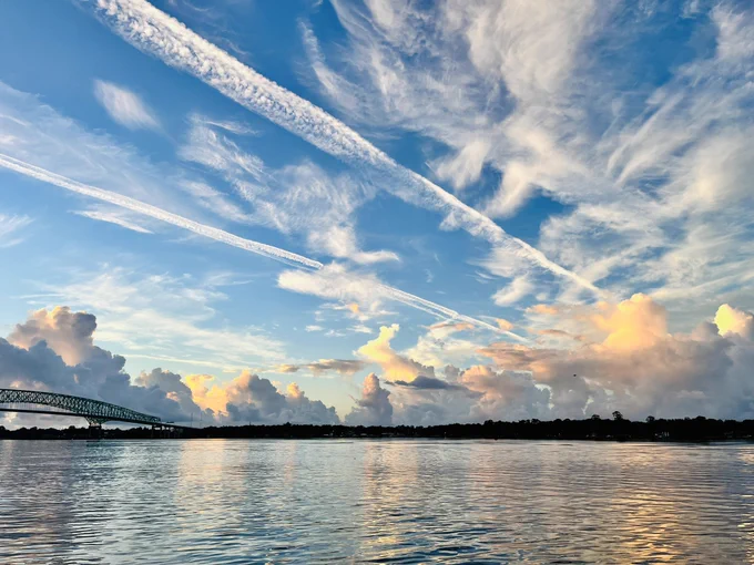 Clouds and sunshine over the St. John’s River