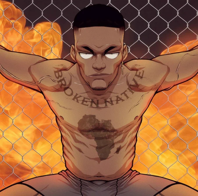 art artwork artist 2D character 2D animation 3D character 3D animation 2D artist drawing picture of the day anime afro commission work commission open drawing.