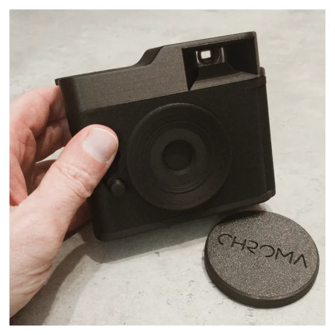 Colour photograph of a Chroma Click camera