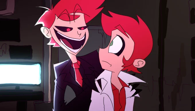 Traced from an actual frame in hazbin hotel made by GoatyTheMeow