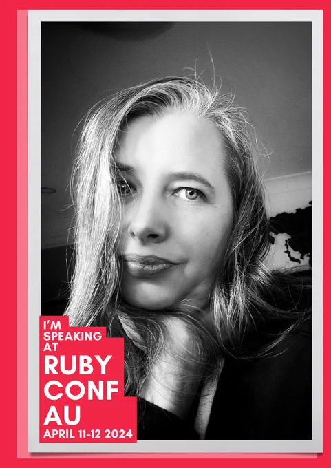 I'm speaking at https://2024.rubyconf.au/speakers/
