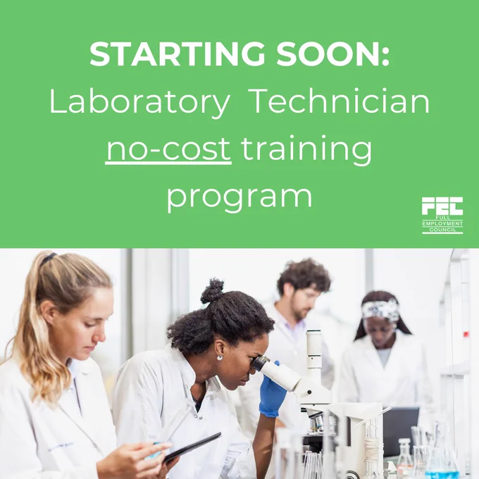 Students in a medical lab. 