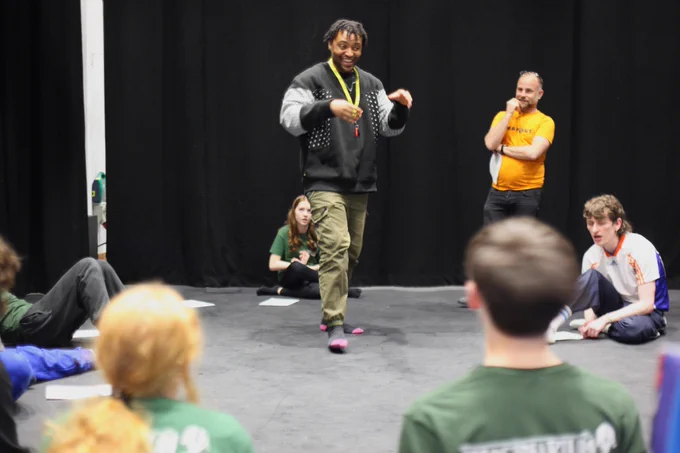 Blue Saint working with young people 