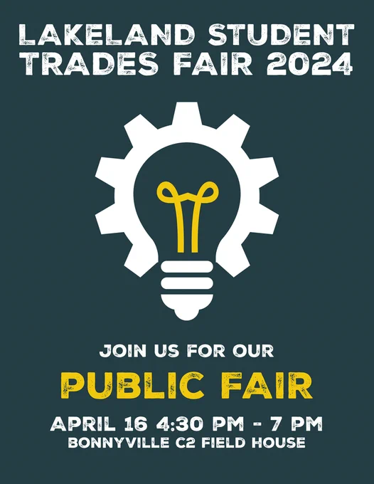 trades fair public event poster