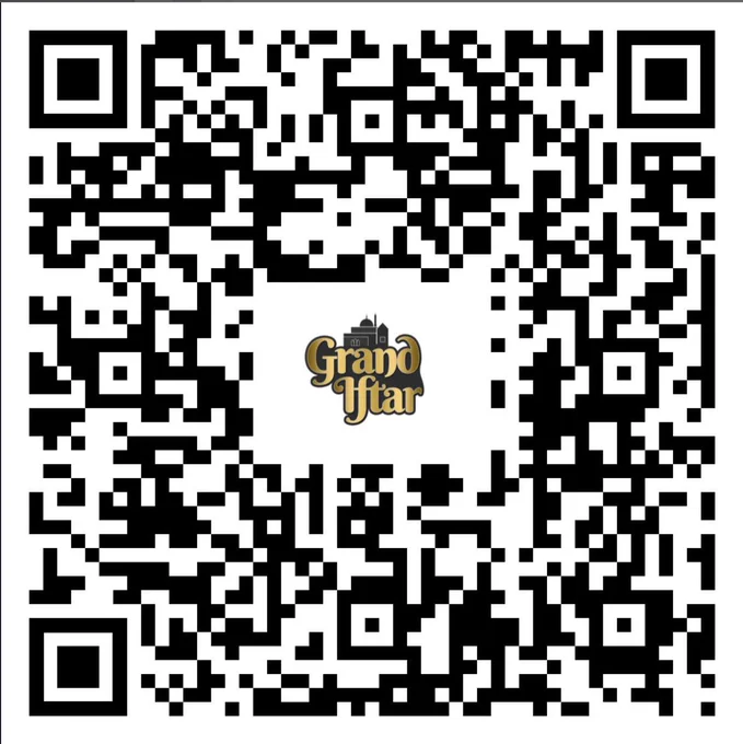 A QR code for the Grand Iftar