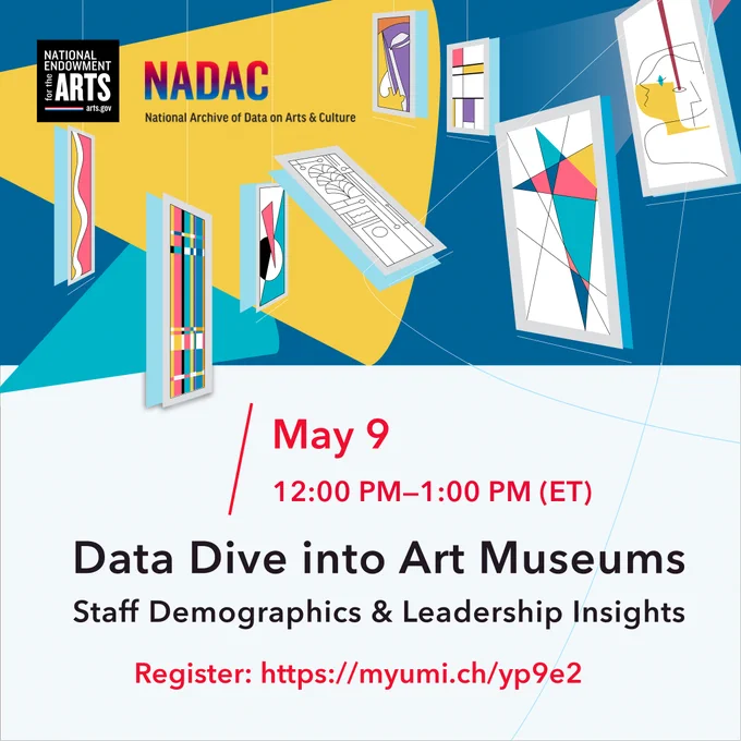 May 9 Webinar: Data Dive into Art Museums: Staff Demographics & Leadership Insights