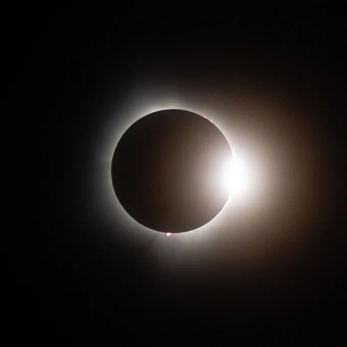 A nearly total solar eclipse