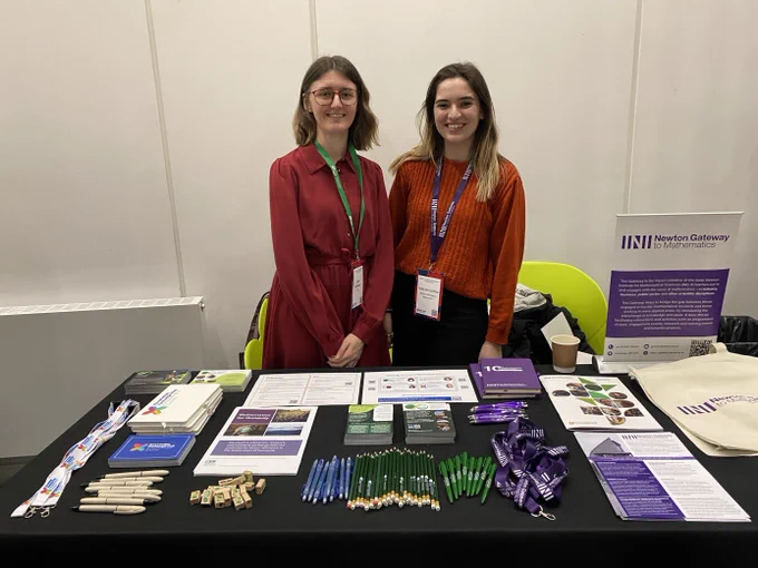 Lauren Hyndman (ICMS) and Sofía Sanz Del Pino (Newton Gateway to Mathematics)
