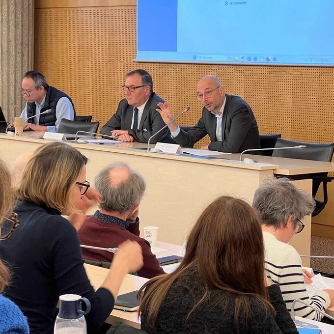 Thierry Damerval et Thierry Beaudet ( à gauche)