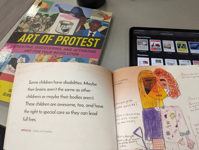Using Apple EDU digital tools to create #Artivist campaigns