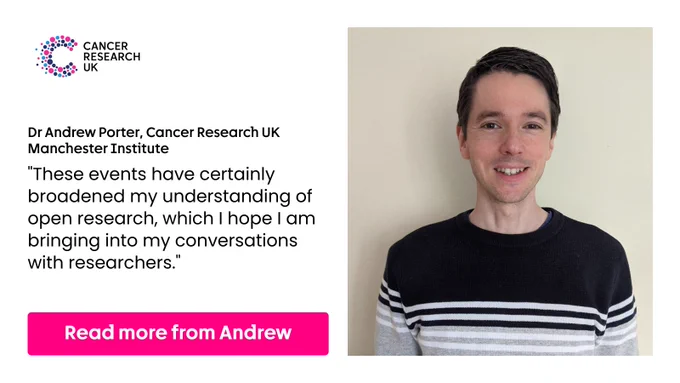 Dr Andrew Porter, Cancer Research UK Manchestrer Institute.

Image of Andrew on the right hand side
