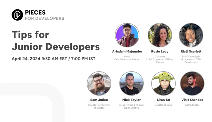Join the space to discover the best tips for excelling as a junior developer!
