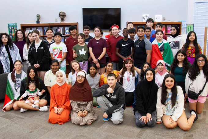 Rockwood students enjoy their school's International Day event.