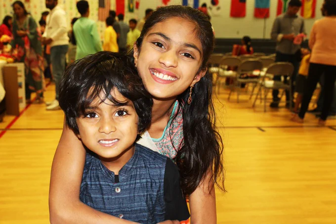 Rockwood students enjoy their school's International Night event.