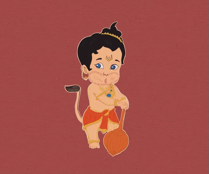 Lord hanuman sketch art