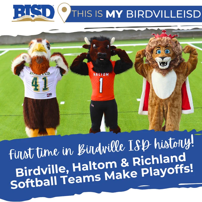 For the first time in Birdville ISD History all Three High School Softball Teams are in the Playoffs!