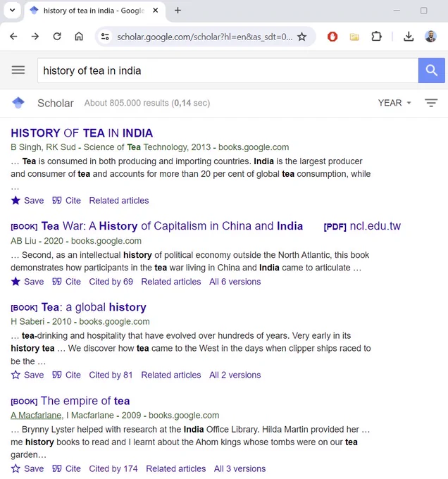 Search results in Google Scholar.