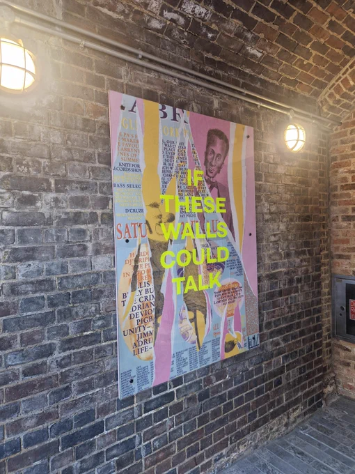 A poster saying "If these walls could talk"