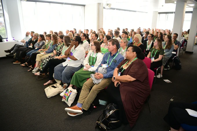 Fundraising Convention. People watching session.