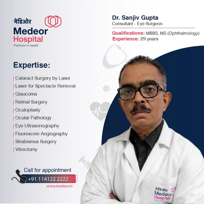 Top Ophthalmology Doctor in Delhi | Dr. Sanjiv Gupta