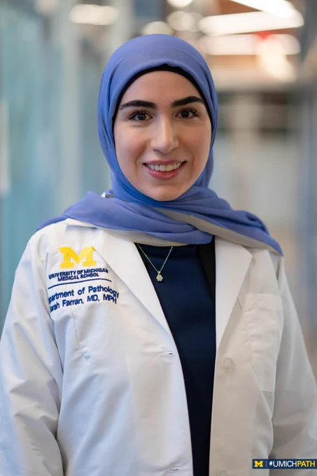 A photo of Dr. Sarah Farran, Department of Pathology resident. 