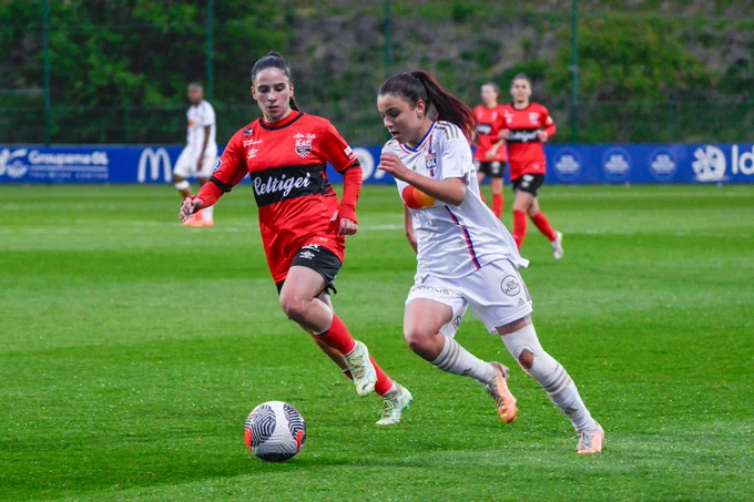 Melissa Bethi face à Guingamp. Crédit photo : Damien LG.