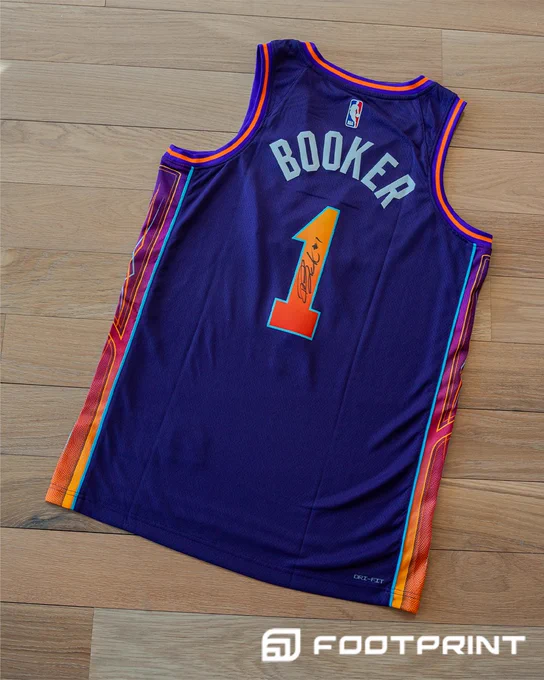 Devin Booker signed El Valle Jersey.