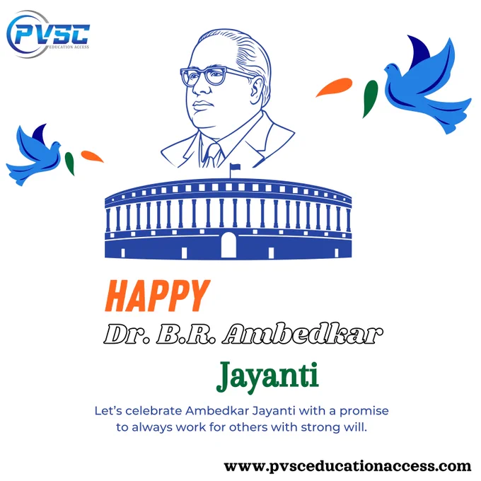 "Today, on Dr. B.R. Ambedkar Jayanti, we honor the architect of the Indian Constitution and champion of social justice. At PVSC Education Access, we embody Dr. Ambedkar's vision by promoting inclusive and equitable education. Join us in celebrating his legacy of empowerment and equality through quality education for all. #AmbedkarJayanti #EducationForAll #PVSCEducationAccess"