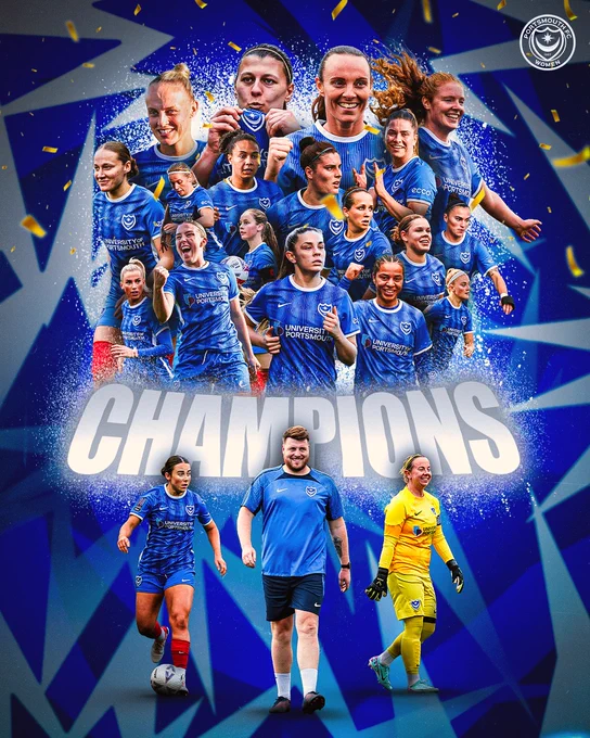 POMPEY WOMEN ARE NATIONAL LEAGUE CHAMPIONS!!!!!