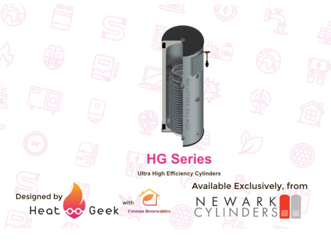 Picture of Newark Cylinder’s HG series ultra high efficiency hot water cylinder